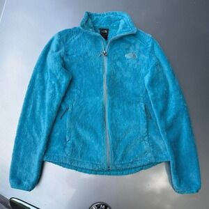 Blue The North Face Sherpa fleece jacket